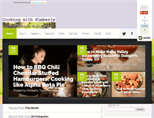 Tablet Screenshot of cookingwithkimberly.com
